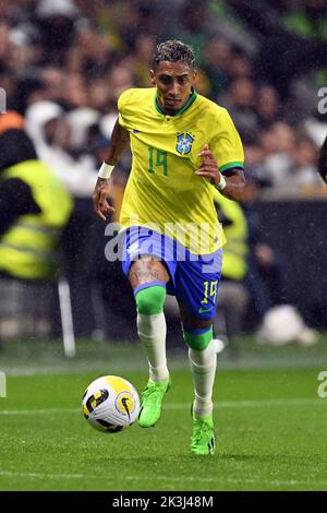 LE HAVRE - Raphinha du Brésil pendant le match international amical entre le Brésil et le Ghana au Stade Oceane sur 23 septembre 2022 au Havre, France. ANP | hauteur néerlandaise | Gerrit van Keulen Banque D'Images