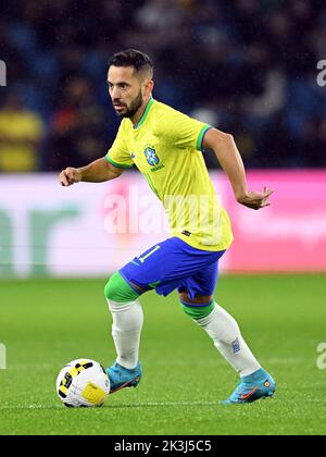 LE HAVRE - Everton Ribeiro du Brésil pendant le match international amical entre le Brésil et le Ghana au Stade Oceane sur 23 septembre 2022 au Havre, France. ANP | hauteur néerlandaise | Gerrit van Keulen Banque D'Images