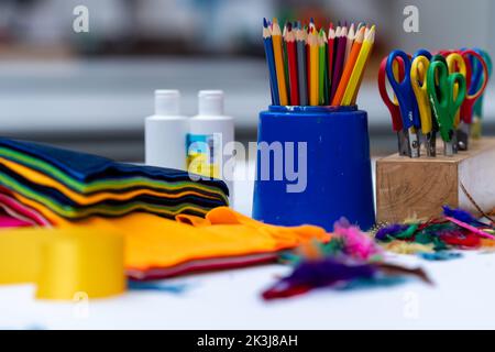 Fournitures d'art - lumineuses et colorées Banque D'Images