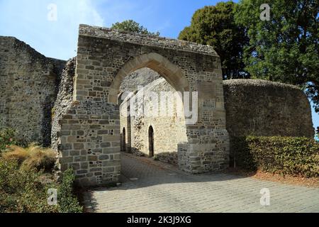 Porte de Haut (ou porte Jeanne d'Arc), rue de l'Abbaye, St Valery sur somme, Picardie, hauts de France, France Banque D'Images