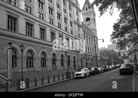 Brooklyn, NY, USA - 27 sept. 2022: US Bankruptcy court Eastern District NY entrée principale sur Cadman Plaza E. Banque D'Images