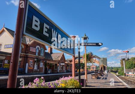 Gare de Bewdley sur le chemin de fer de Severn Valley, Bewdley, Worcestershire Banque D'Images