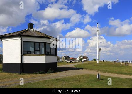 Canons à la promenade de Gun Hill, ville de Southwold, comté de Suffolk, Angleterre, Royaume-Uni Banque D'Images