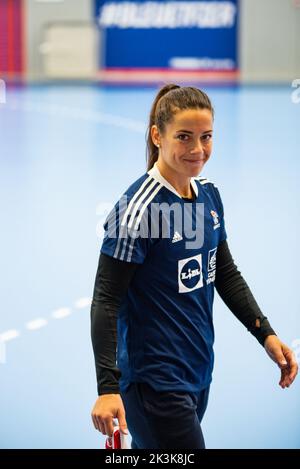 Cleopatre Darleux de France pendant la formation de l'équipe française de handball sur 27 septembre 2022 à la Maison du Handball à Créteil, France - photo: Antoine Massinon/DPPI/LiveMedia Banque D'Images