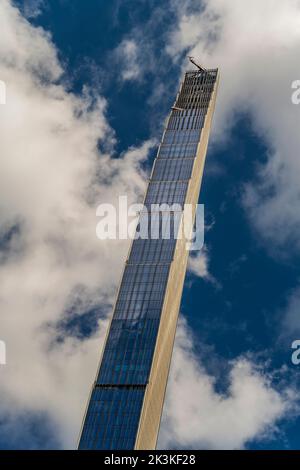 111 West 57th Street Supertall résidentiel gratte-ciel (Steinway Tower), Manhattan, New York, États-Unis Banque D'Images