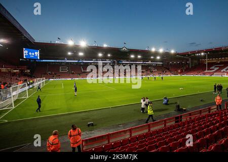 Sheffield, Royaume-Uni. 27th septembre 2022. ***Vue générale du stade lors du match international amical entre l'Angleterre U-21 et l'Allemagne U-21 à Bramall Lane, Sheffield, Angleterre, le 27 septembre 2022. Photo de Simon Hall. Utilisation éditoriale uniquement, licence requise pour une utilisation commerciale. Aucune utilisation dans les Paris, les jeux ou les publications d'un seul club/ligue/joueur. Crédit : UK Sports pics Ltd/Alay Live News Banque D'Images