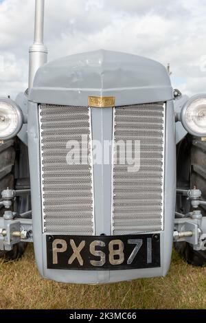 Ilminster.Somerset.United Kingdom.August 21st 2022.A restored Ferguson TE20 tractor is on display at a Yesterdays Farming event Stock Photo