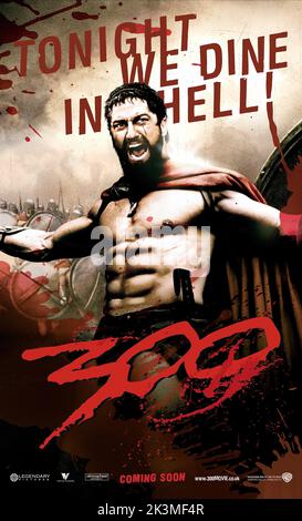 300 2006. 300 affiche de film. Gerard Butler. Banque D'Images