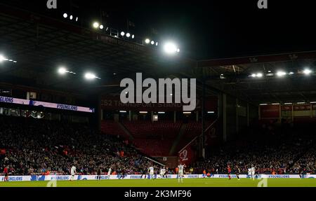 Sheffield, Angleterre, 27th septembre 2022. Vue générale du match qui a lieu pendant le match international amical à Bramall Lane, Sheffield. Le crédit photo devrait se lire: Andrew Yates / Sportimage Banque D'Images