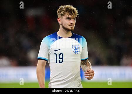 Sheffield, Royaume-Uni. 27th septembre 2022. Harvey Elliott pour l'Angleterre U-21 lors du match international amical entre l'Angleterre U-21 et l'Allemagne U-21 à Bramall Lane, Sheffield, Angleterre, le 27 septembre 2022. Photo de Ben Wright. Utilisation éditoriale uniquement, licence requise pour une utilisation commerciale. Aucune utilisation dans les Paris, les jeux ou les publications d'un seul club/ligue/joueur. Crédit : UK Sports pics Ltd/Alay Live News Banque D'Images