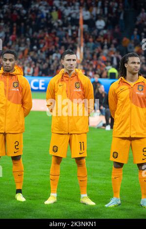 Steven Berghuis des pays-Bas lors du match de la Ligue des Nations de l'UEFA entre les pays-Bas et la Belgique dans le Johan Cruijff Arena sur 25 septembre 2022 à Amsterdam, pays-Bas crédit: SCS/Richard Wareham/AFLO/Alay Live News Banque D'Images