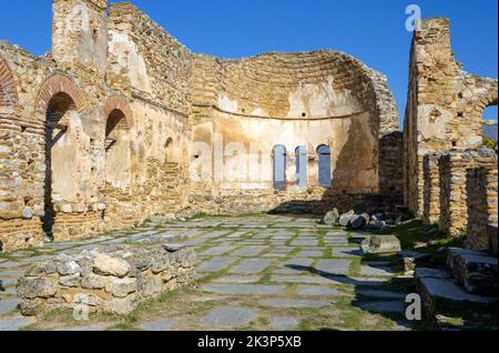 Basilique d'Agios Achillios, Prespes, Grèce Banque D'Images