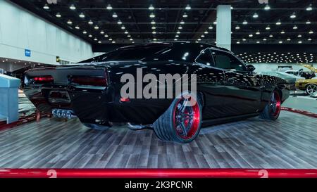 DETROIT, MI/États-Unis - 1 mars 2019: Une restauration R/T Dodge Charger 1968, exposée à l'Autorama de Detroit. Banque D'Images