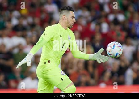 Séville, Espagne - 27 septembre 2022, Antony Silva du Paraguay pendant le match international de football amical entre le Paraguay et le Maroc sur 27 septembre 2022 au stade de Benito Villamarin à Séville, Espagne - photo: Joaquin Corchero/DPPI/LiveMedia Banque D'Images