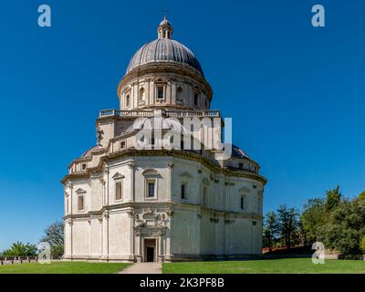 L'ancien Temple de Santa Maria della Consolazione, Todi, Pérouse, Italie Banque D'Images