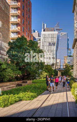 High Line Elevated Park, Manhattan, New York, États-Unis Banque D'Images
