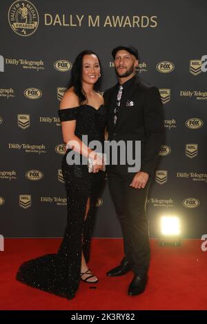 Sydney, Australie. 28th septembre 2022. TBC arrive sur le tapis rouge à la nuit de NRL, le prix Dally M à l'hippodrome de Randwick. Credit: Richard Milnes/Alamy Live News Banque D'Images