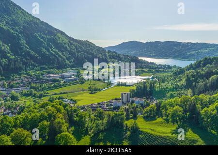 Soleil du soir sur Immenstadt dans l'Allgäu Banque D'Images