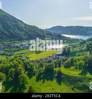 Soleil du soir sur Immenstadt dans l'Allgäu Banque D'Images