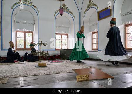 Mausolée et musée de Mevlana Rumi, Hazerti Mevlana, Konya, Turquie Banque D'Images