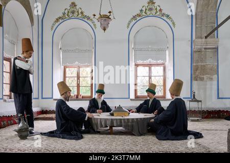 Mausolée et musée de Mevlana Rumi, Hazerti Mevlana, Konya, Turquie Banque D'Images