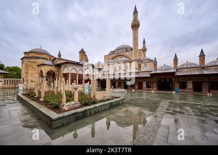 Mausolée et musée de Mevlana Rumi, Hazerti Mevlana, Konya, Turquie Banque D'Images