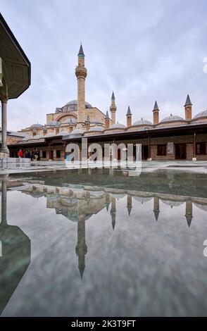 Mausolée et musée de Mevlana Rumi, Hazerti Mevlana, Konya, Turquie Banque D'Images