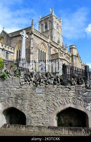 Axbridge Church Wells, Somerset, Angleterre, Royaume-Uni Banque D'Images