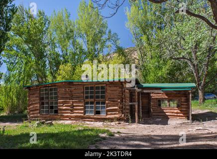 Josie Morris Cabin, colonie de pionniers, Dinosaur National Monument, Utah, États-Unis Banque D'Images