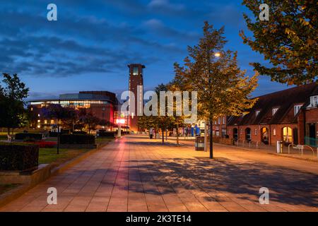 Septembre Dawn à Stratford upon Avon, Warwickshire, Angleterre Banque D'Images