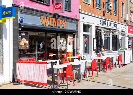 Centre-ville de Colchester Wimpy Restaurant sur Colchester High Street Colchester Essex Angleterre GB Europe Banque D'Images