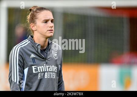 DUIVENDRECHT, PAYS-BAS - SEPTEMBRE 28 : Vivianne Miedema d'Arsenal lors du match de qualification de la Ligue des champions de l'UEFA entre Ajax Amsterdam et le FC Arsenal à de Toekomst sur 28 septembre 2022 à Duivendrecht, pays-Bas (photo de Jan Mulder/Orange Pictures) Banque D'Images