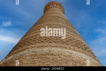 Minaret de la mosquée historique de Kalyan dans le Boukhara Banque D'Images