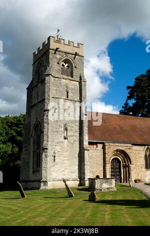 Église Saint-Nicolas, Beaudésert, Henley-in-Arden, Warwickshire, Angleterre, ROYAUME-UNI Banque D'Images