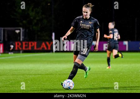 DUIVENDRECHT, PAYS-BAS - SEPTEMBRE 28 : Vivianne Miedema d'Arsenal lors du match de qualification de la Ligue des champions de l'UEFA entre Ajax Amsterdam et le FC Arsenal à de Toekomst sur 28 septembre 2022 à Duivendrecht, pays-Bas (photo de Jan Mulder/Orange Pictures) Banque D'Images