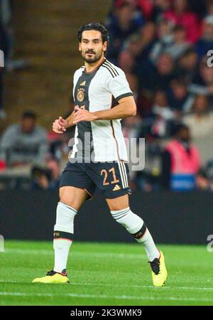 Ilkay Gündogan, DFB 21 dans la Ligue des Nations de l'UEFA 2022 Match ANGLETERRE - ALLEMAGNE 3-3 dans la saison 2022/2023 le 26 septembre 2022 à Londres, Grande-Bretagne. © Peter Schatz / Alamy Live News Banque D'Images