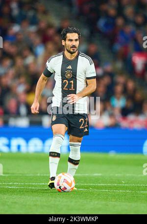 Ilkay Gündogan, DFB 21 dans la Ligue des Nations de l'UEFA 2022 Match ANGLETERRE - ALLEMAGNE 3-3 dans la saison 2022/2023 le 26 septembre 2022 à Londres, Grande-Bretagne. © Peter Schatz / Alamy Live News Banque D'Images