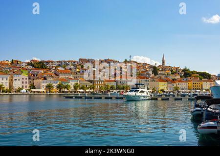 Port et ville de Mali Losinj en Croatie Banque D'Images
