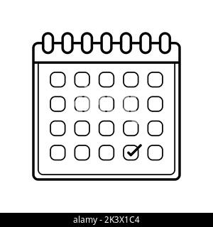 icône de calendrier du jour de l'élection présidentielle, pour le web ou les applications Illustration de Vecteur