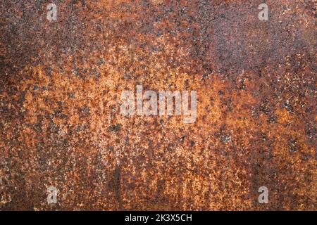 Plaque métallique rouillée rouge clair foncé. Texture grunge. Arrière-plan en métal rouillé. Texture orange rouillée. Rouille. Banque D'Images