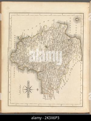 Texte Devonshire. Cartes, atlas. 1793. Lionel Pincus et Princess Firyal Map Division. Géographie, Grande-Bretagne Banque D'Images