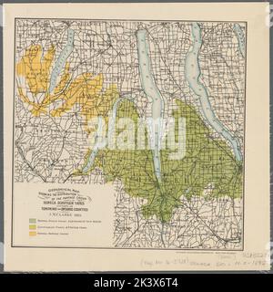 Carte géologique montrant la répartition du groupe portique : à Seneca, Schuyler, Yates, et dans certaines parties des comtés de Tompkins et de l'Ontario Cartographie. Cartes, cartes géologiques. 1895. Lionel Pincus et Princess Firyal Map Division. Géologie , New York (État) , Seneca County, géologie , New York (État) , Finger Lakes (N.Y.), Seneca County (N.Y.) Banque D'Images