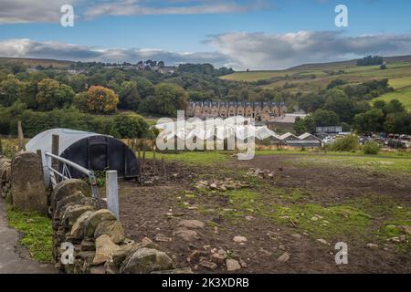 26.09.2022 Belmont, Lancashire, Royaume-Uni. Belmont est un village de Lancashire, en Angleterre. Il est situé près de Darwen. Il a environ 500 habitants et se trouve à l'intérieur Banque D'Images