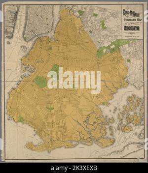 Carte standard du quartier de Brooklyn. Cartographie. Cartes. 1903. Lionel Pincus et Princess Firyal Map Division. Brooklyn (New York, New York), cartes Banque D'Images