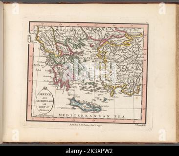 Grèce et Archipel avec une partie d'Anadoli 1798 - 1804. Cartographie. Cartes, atlas. Lionel Pincus et Princess Firyal Map Division. Atlas , Grande-Bretagne, cartes dans l'éducation , Angleterre, Géographie historique, Grèce Banque D'Images