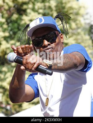 FICHIER pics : Las Vegas, Etats-Unis. 28th septembre 2022. Artis Leon Ivey Jr., connu professionnellement sous le nom de rappeur Coolio est mort à 59 ans après un arrêt cardiaque soupçonné à Los Angeles, ca. On 28 septembre 2022. 26 mai 2017 Las Vegas, Nevada. Coolio Coolio débute le week-end du Memorial Day, Flamingo GO Pool, Flamingo Hotel and Casino © JPA/AFF-USA.COM crédit: AFF/Alamy Live News Banque D'Images