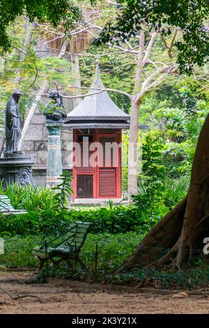 Vue sur la promenade publique du centre-ville de Rio de Janeiro, Brésil. Banque D'Images