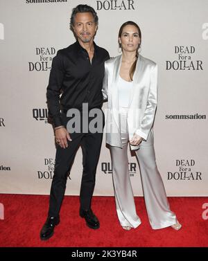 Los Angeles, États-Unis. 28th septembre 2022. (G-D) Benjamin Bratt et Talisa Soto à LA MORT POUR Un DOLLAR première tenue à la DGA à Los Angeles, CA le mercredi, ?28 septembre 2022. (Photo par Sthanlee B. Mirador/Sipa USA) crédit: SIPA USA/Alay Live News Banque D'Images