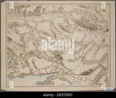 Fiche 11. 1 : 250 000. Cartographie. Cartes. 1890 - 1892. Lionel Pincus et Princess Firyal Map Division. Turquie, Turquie Banque D'Images