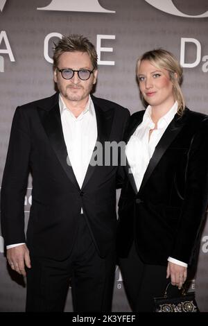 Benoit Magimel et son épouse Margot Pelletier assistent à la première Simone, le Voyage du Siecle, à l'UNESCO sur 28 septembre 2022, à Paris, en France. Photo de David Niviere/ABACAPRESS.COM Banque D'Images